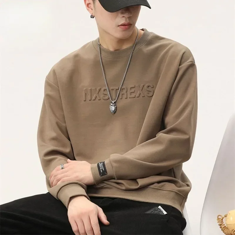 

Male T Shirts Elasticity Casual Sweatshirts Designer With Vintage Tops For Men High Quality Clothes Size S F A Xl Pullover