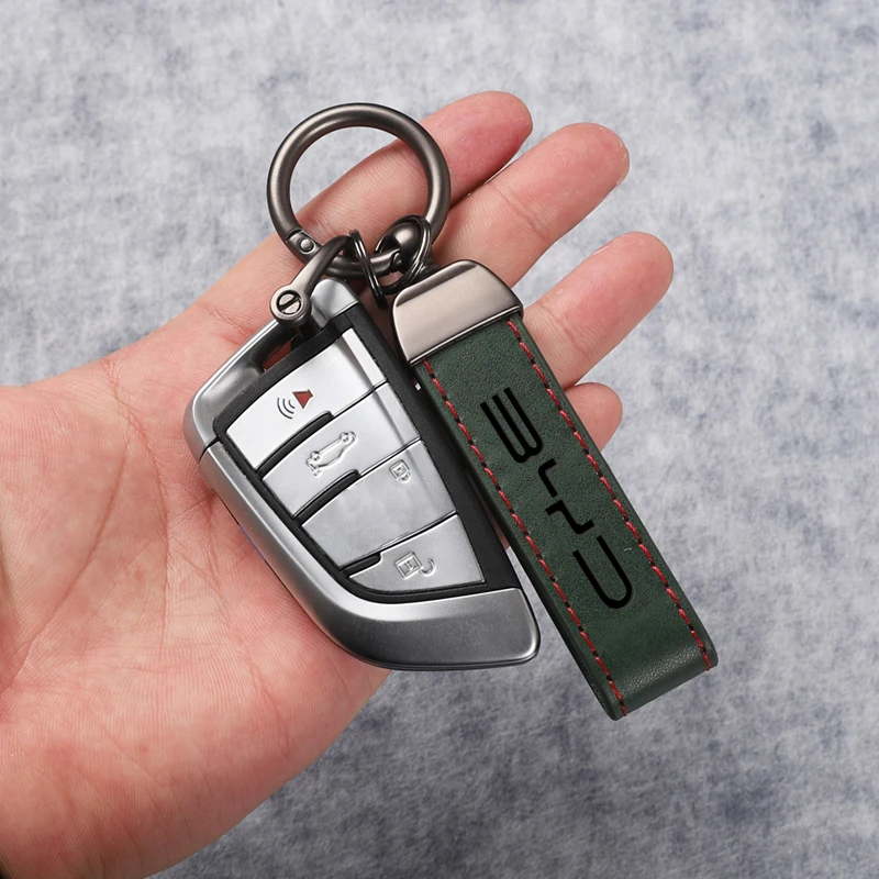 Luxury Fashion Leather Keychain Key Rings Car Accessories For BYD Song Qin Han Tang DM 2018 PLUS Song Pro MAX Yuan Car