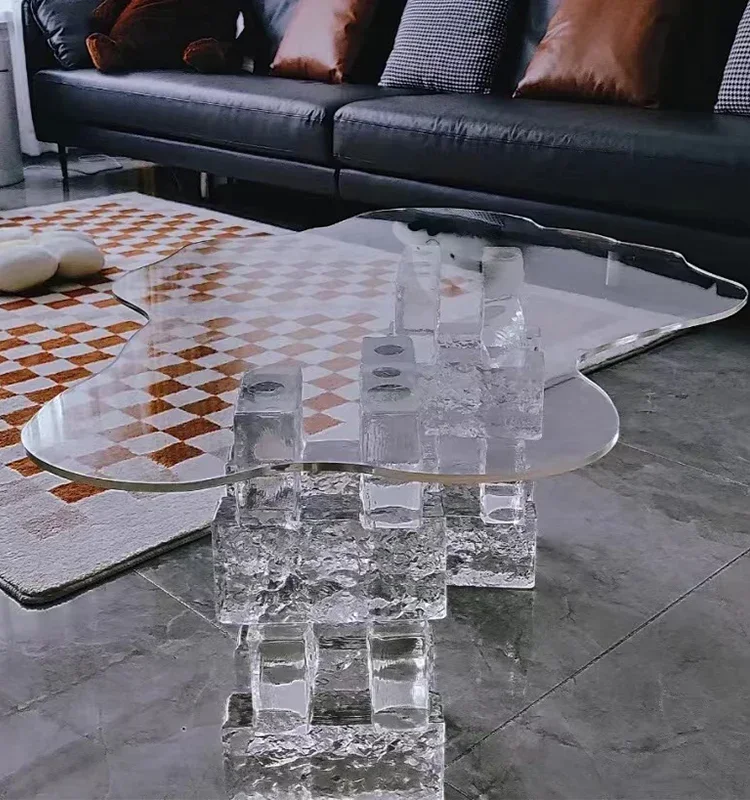 Transparent Acrylic Cloud Coffee Table Living Room Simple Nordic Small Apartment Table