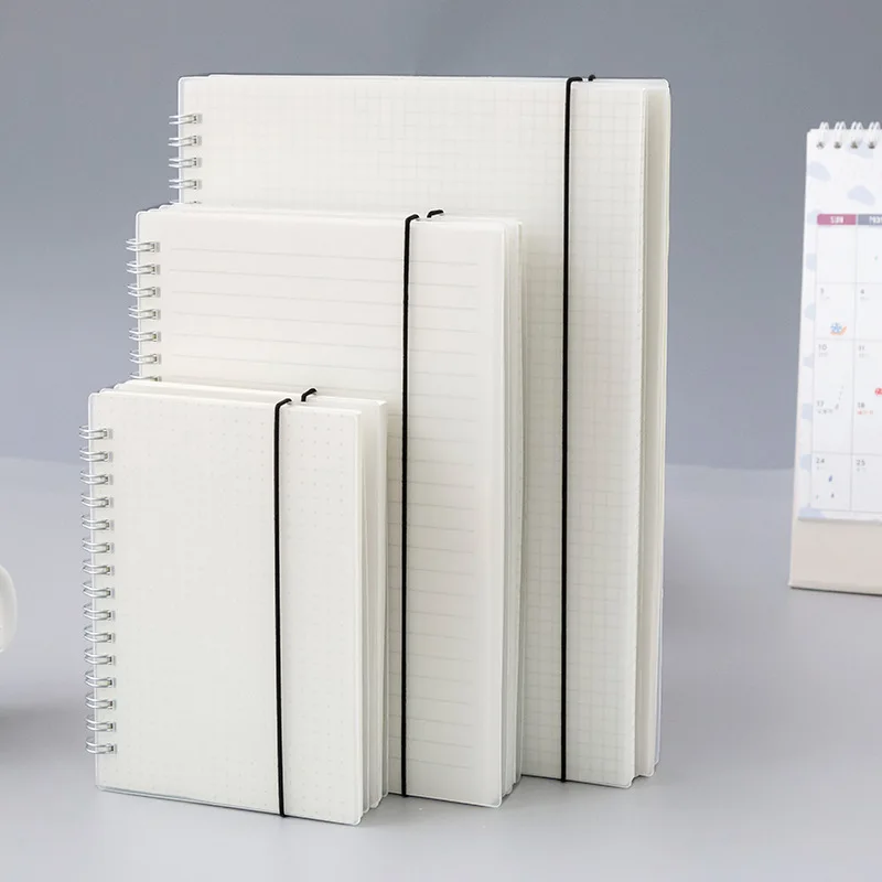 B5 A5 A6 Notebook Spiral Book Coil To Do List Lined Dot Blank Grid Paper Diary For School Stationery