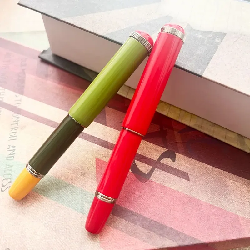 2026 Hoohill Pico Limited Green Mini Metal Fountain Pen EF F M Exquisite Nib Short Writing Business Stationery Gift