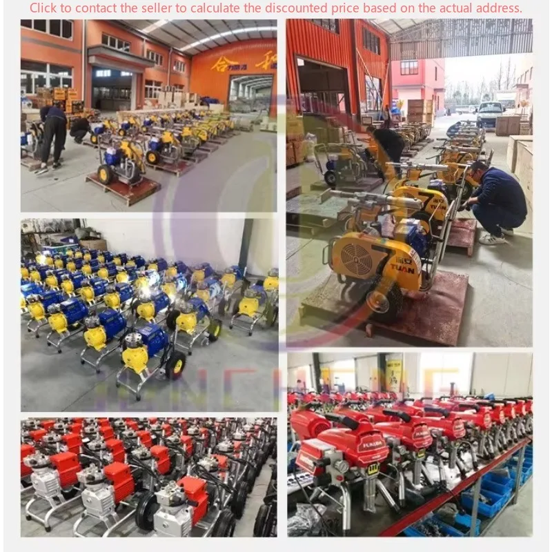 Superior Electric Airless Paint Pump Machine Easy To Operate With Powerful Motor For Manufacturing Plants New Condition