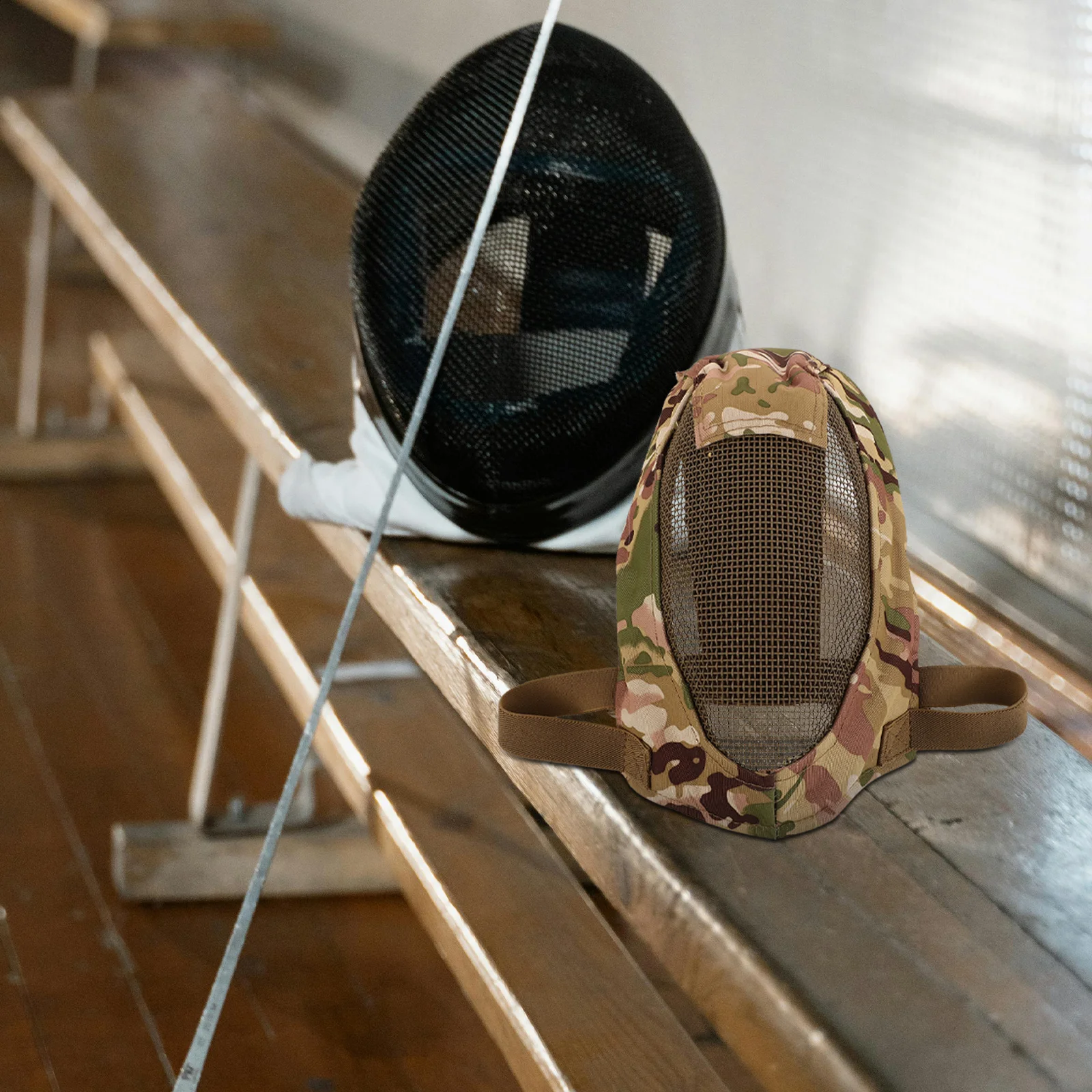 

Metal Mesh Face Mask Full Coverage Steel Grid Fencing Protective Armor Breathable Adult Gaming Outdoor Training