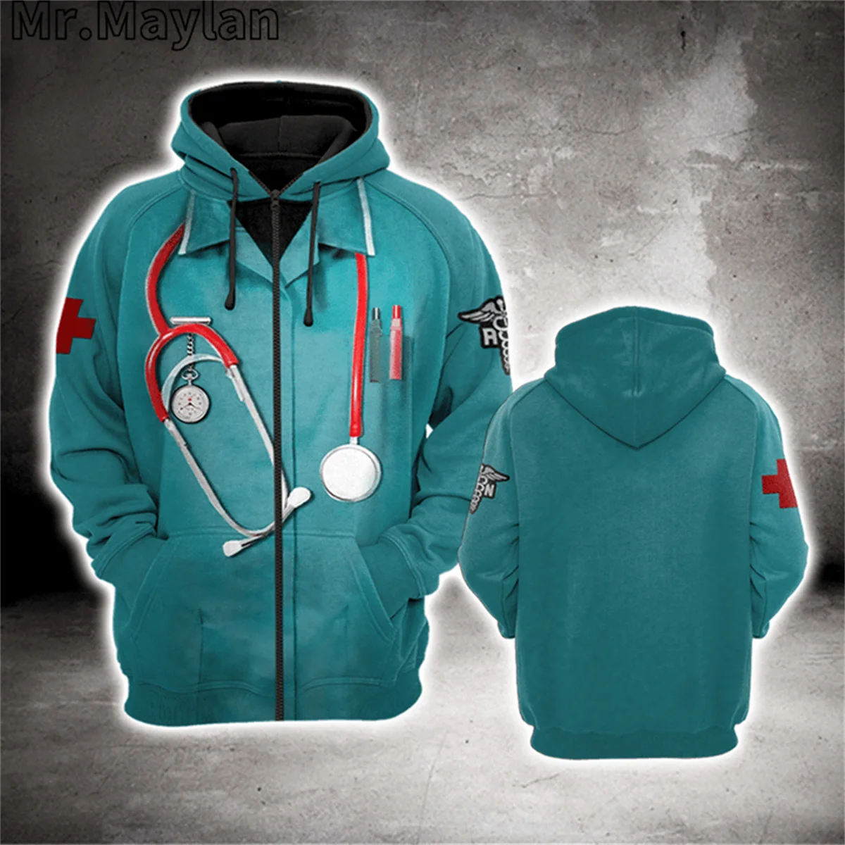 NURSING CUSTOM GIFT FOR NURSE UNIFORM 3D Printed Hoodie Men/Women Sweatshirt Streetwear Zip Pullover Casual Jacket Tracksuits-75