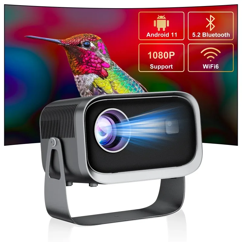 Xiaomi P28B/P28A Mini Projector 8K Full HD LED Wifi Projector 8000 Lumens Android 9 Support 1080P Home Video For Outdoor Movie