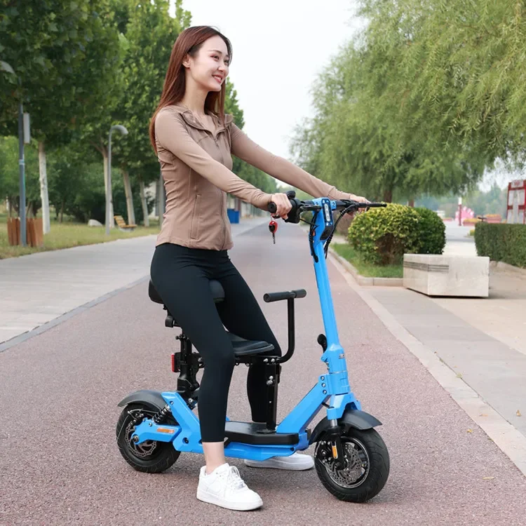 25km/h Two Seat Scooter Electric Scooters with Removable Battery