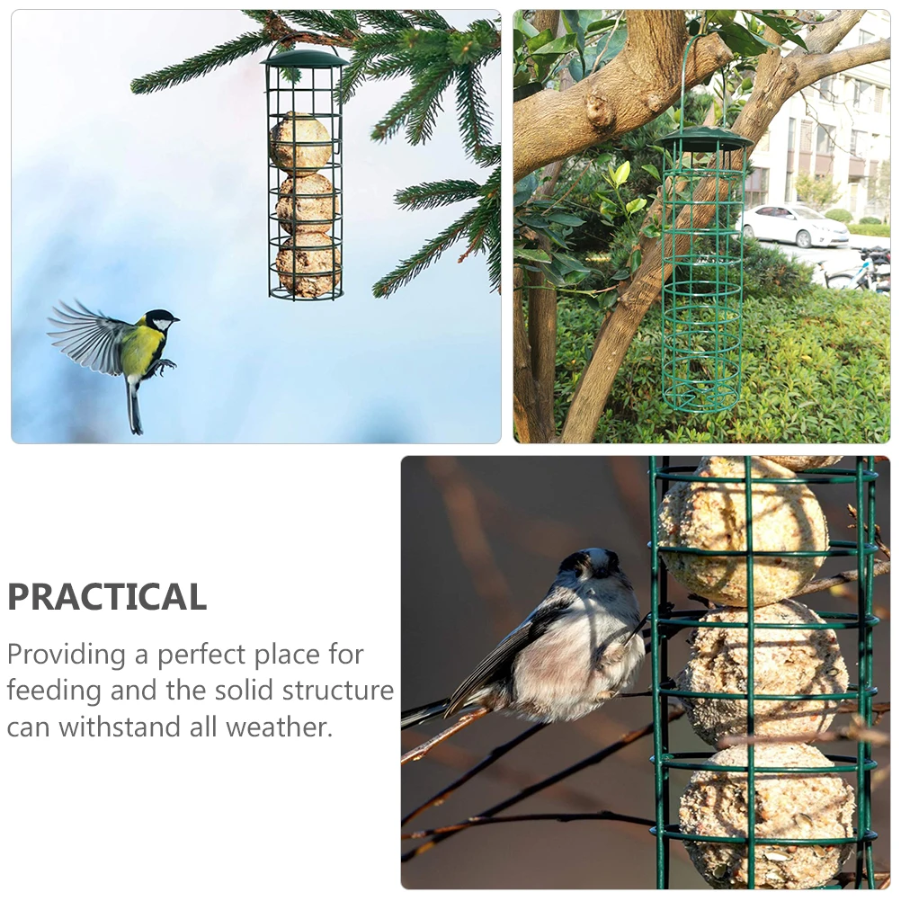 

3Pcs Bird Feeder Hanging Outdoor Plastic Feeding Container Garden Decorative Bird Supplies Plastic Feeder Pet Accessory