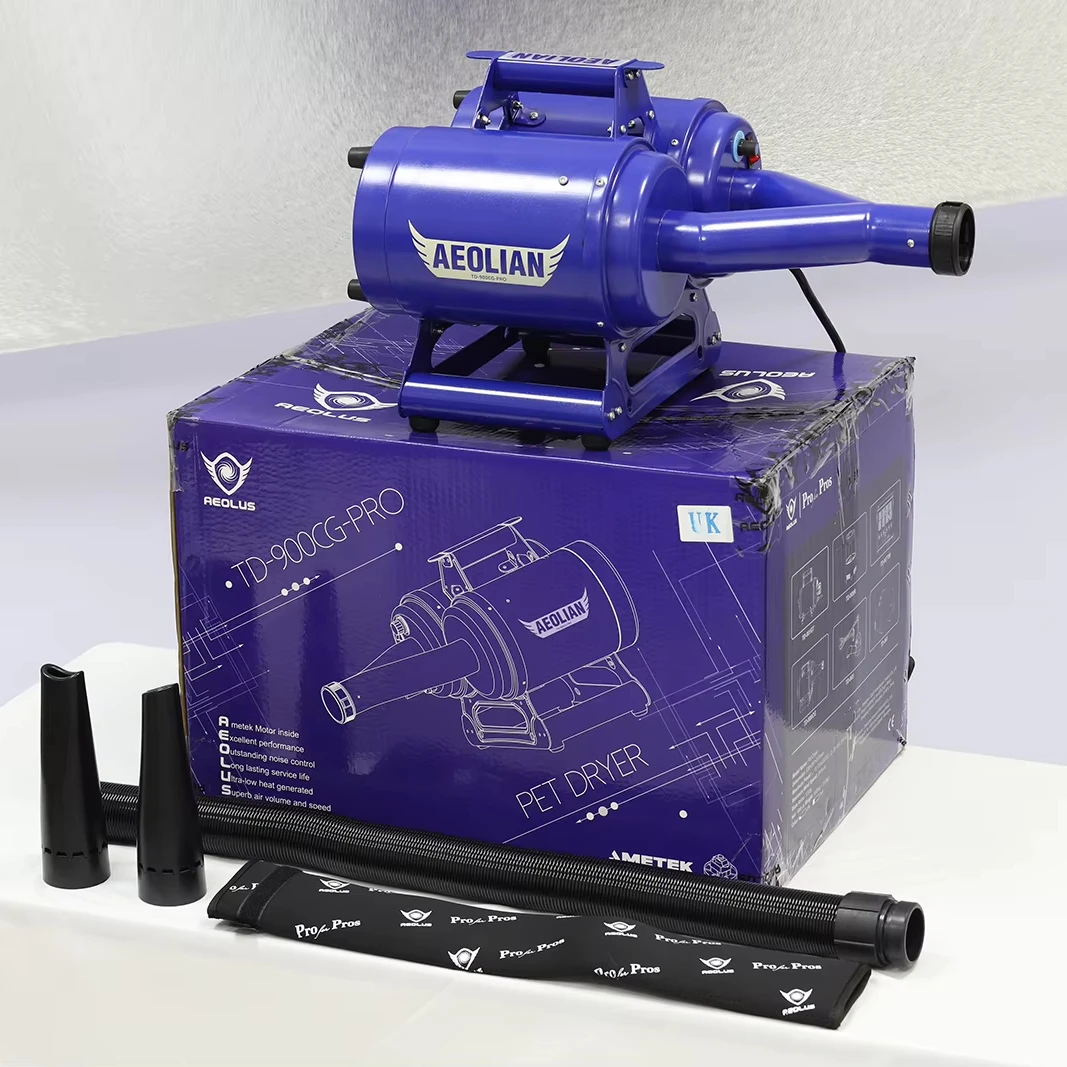 

Luxury High Power Pet Hair Dryer Adjustable Temperature Waterproof & Corrosion Resistant Plastic for Dogs Cats for Bathroom Use