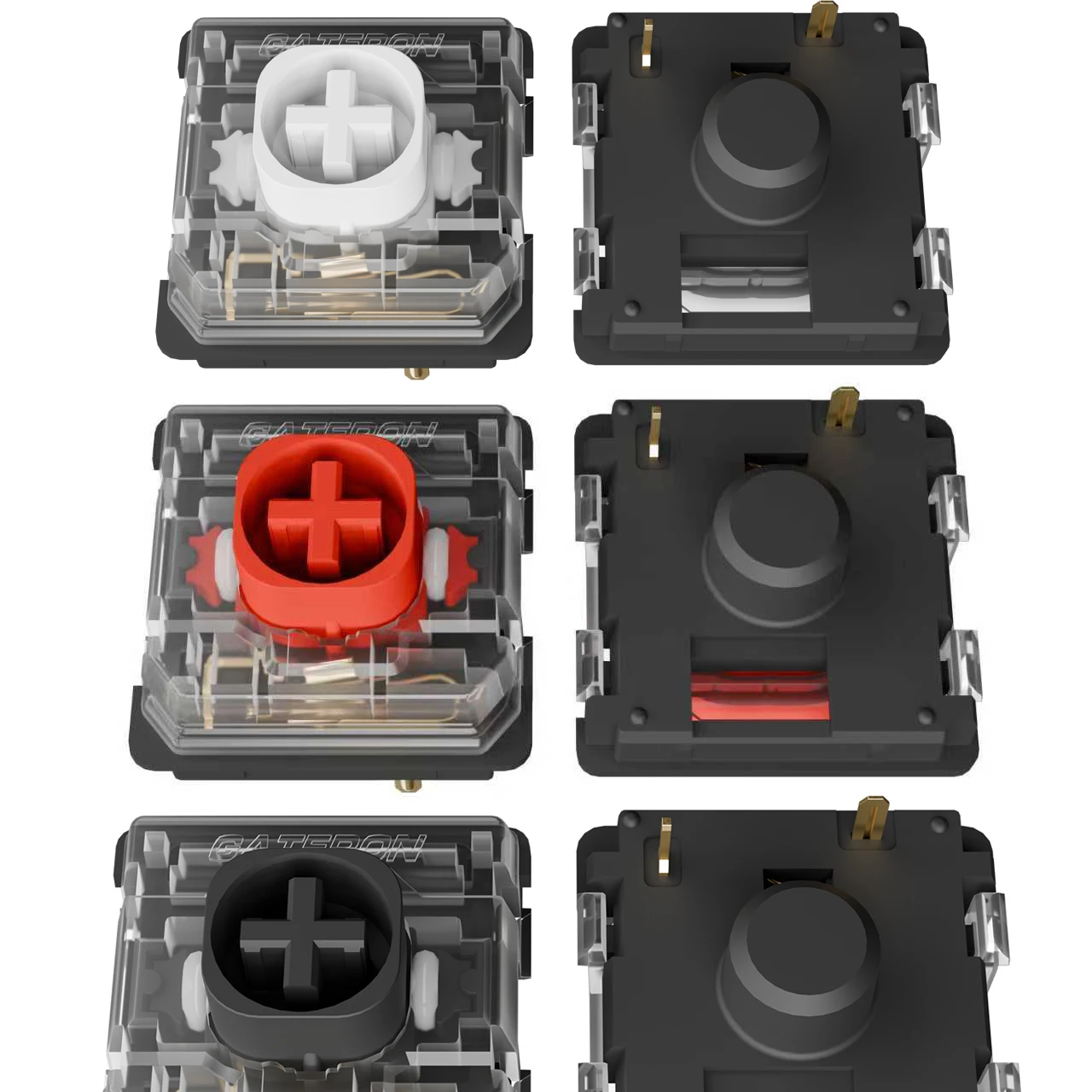 Gateron KS-33 KS 33 Low Profile Silent Switch Black Red White 3 pins RGB for Ultra-slim Ultimate Gaming Mechanical Keyboard