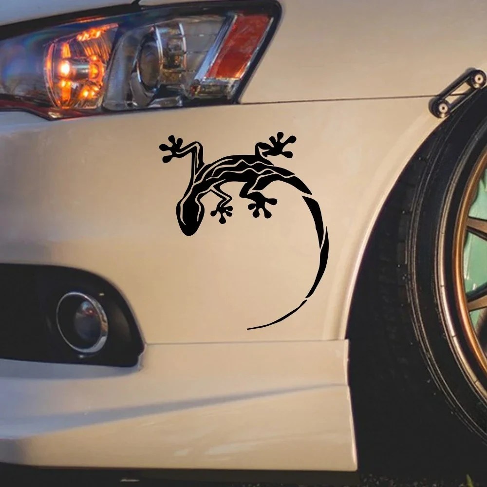 Creative Gecko Lizard Car Sticker Waterproof Self-adhesive Vinyl Decal Personalization Auto Body Decoration Decal Accessories