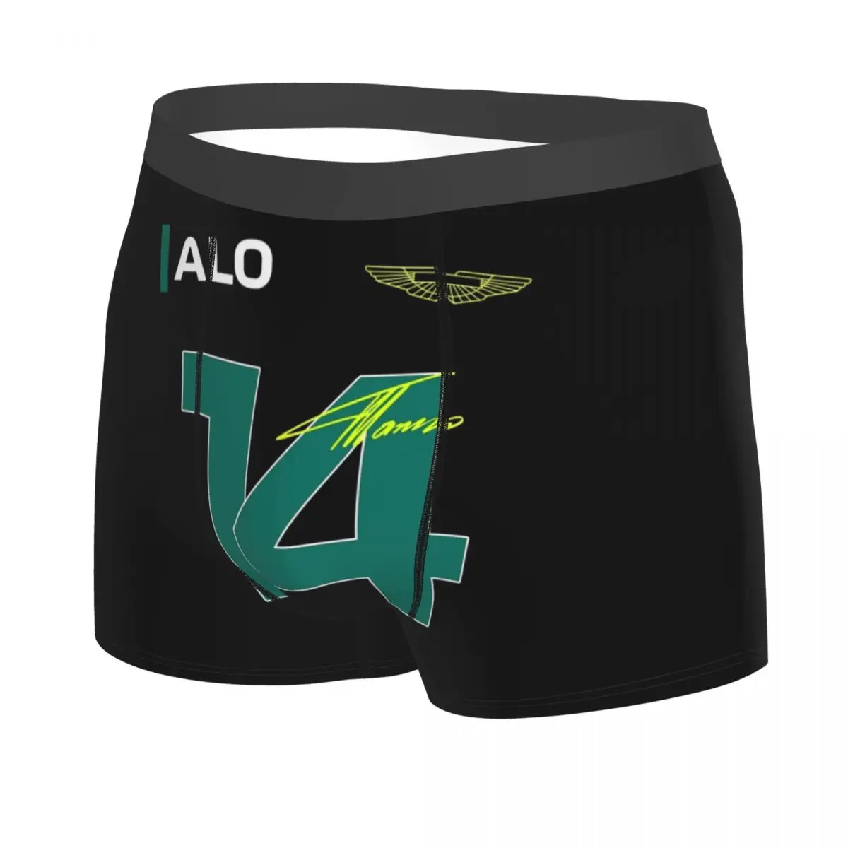 Custom Cool Alonso 14 Motor Race Boxers Shorts Panties Male Underpants Breathable Fernando Sport Motorcycle Briefs Underwear