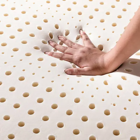 Matelas respirant en latex naturel 95% importé thaïlandais, double taille 38x75 pouces(97x190cm) 10cm(4 pouces) moyen 75D