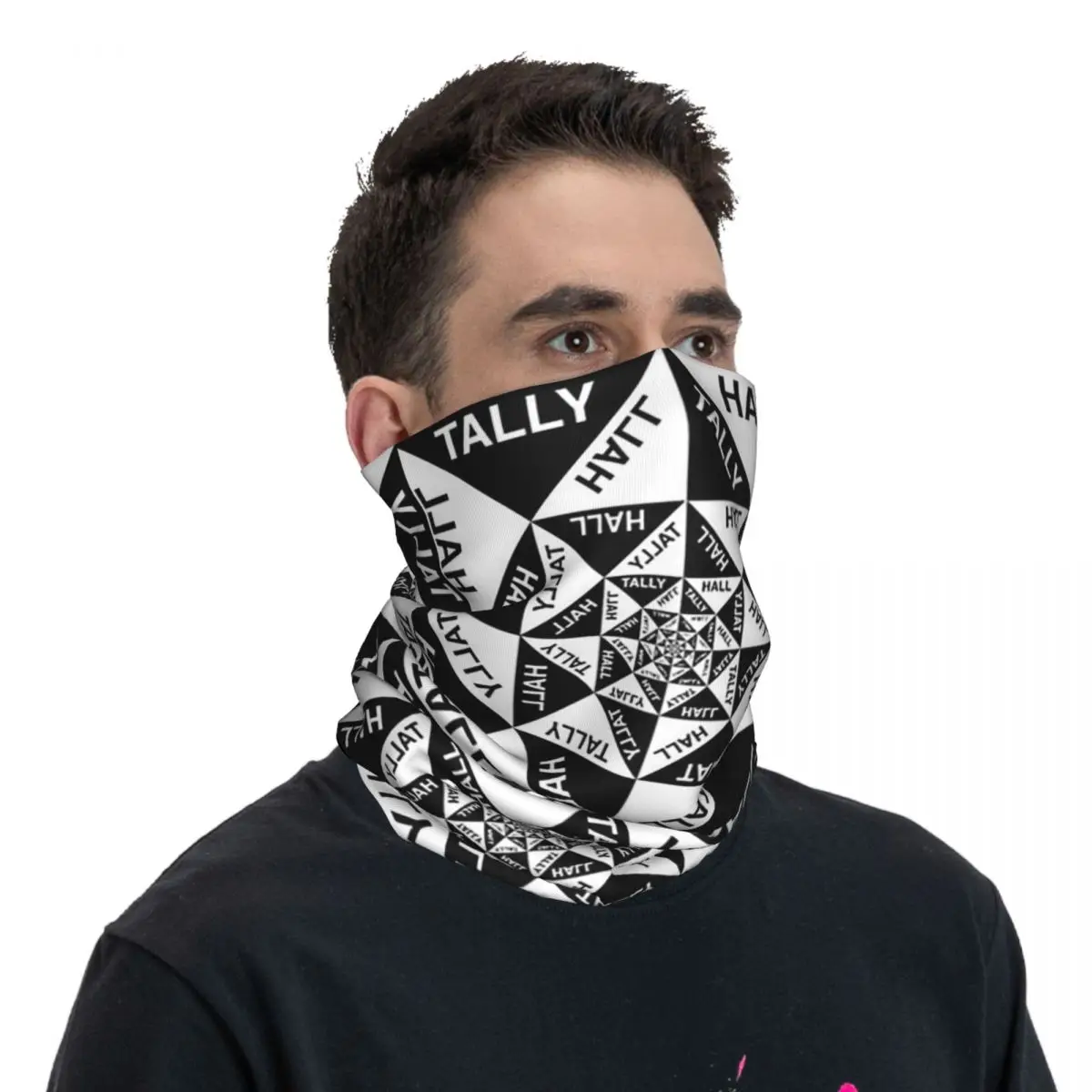 Mascarilla lavable para hombre y mujer, máscara estampada con Logo de Hall Band, género Indie Pop, pasamontañas para correr, 02