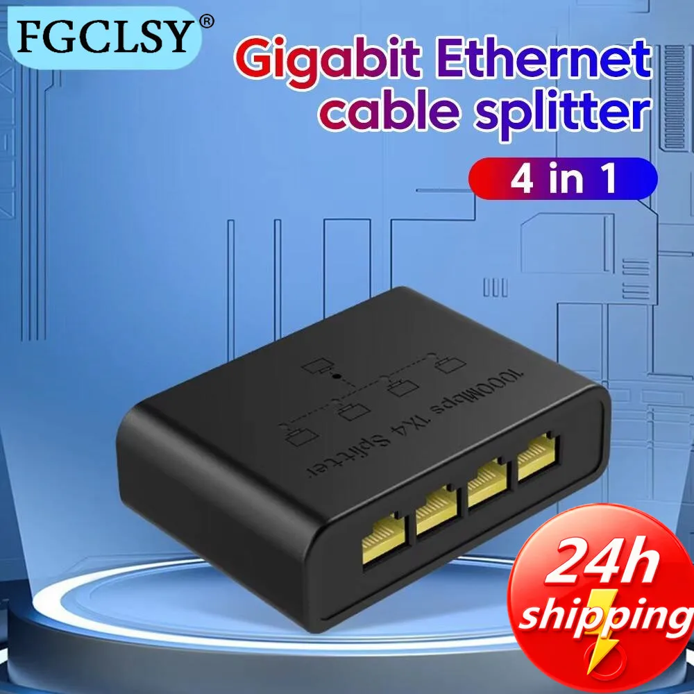FGCLSY 5-port Gigabit Network Switch Ethernet RJ45 Network Port Network Cable Connection Switch Network Splitter Cable Expander