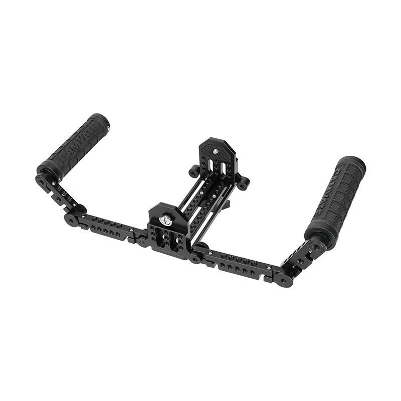 HDRIG 5 e 7 "Monitor LCD Kit de gaiola de monitor de diretor com alças e conector de suporte de luz Rack ajustável em altura