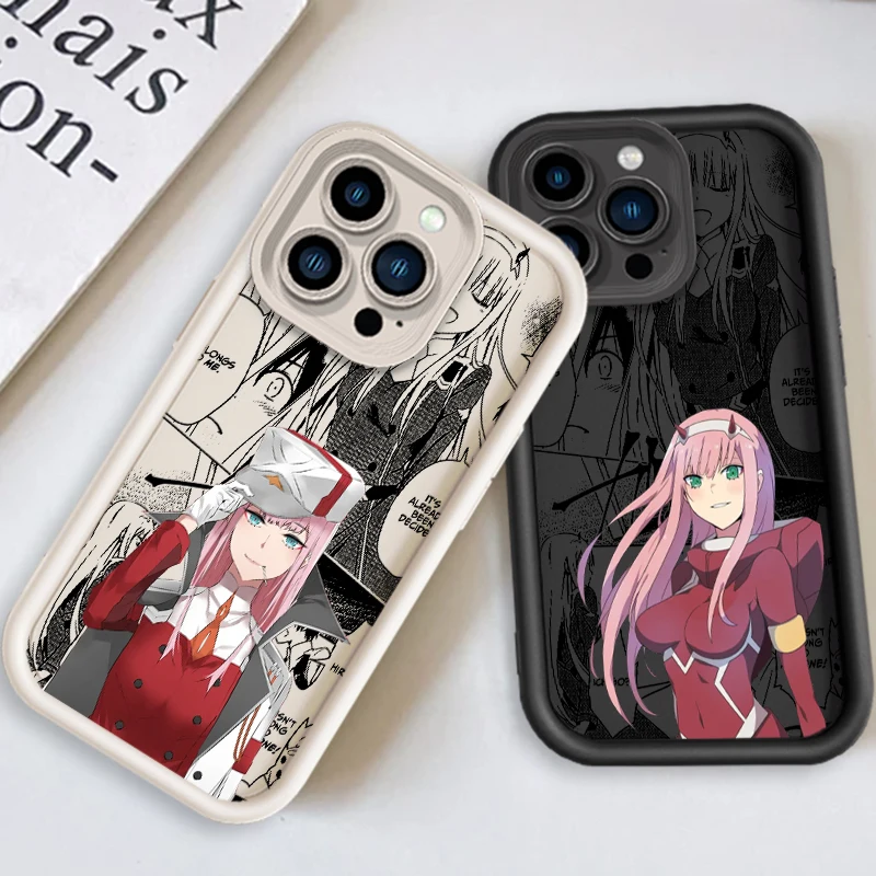 Darling In The Franxx Zero Two Eye Ladder For Apple iPhone 15 14 13 12 11 XS XR X Pro Max Plus TPU Phone Case