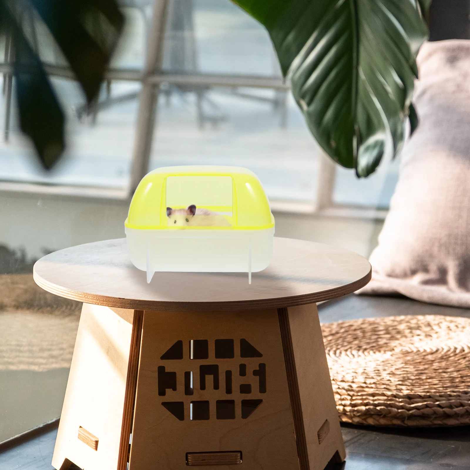 

3pcs Hamster Toilet Set Sand Bath Room For Small Pet Accessories Portable Bath Tub Clear Plastic Pet Bathing Basin Chinchilla