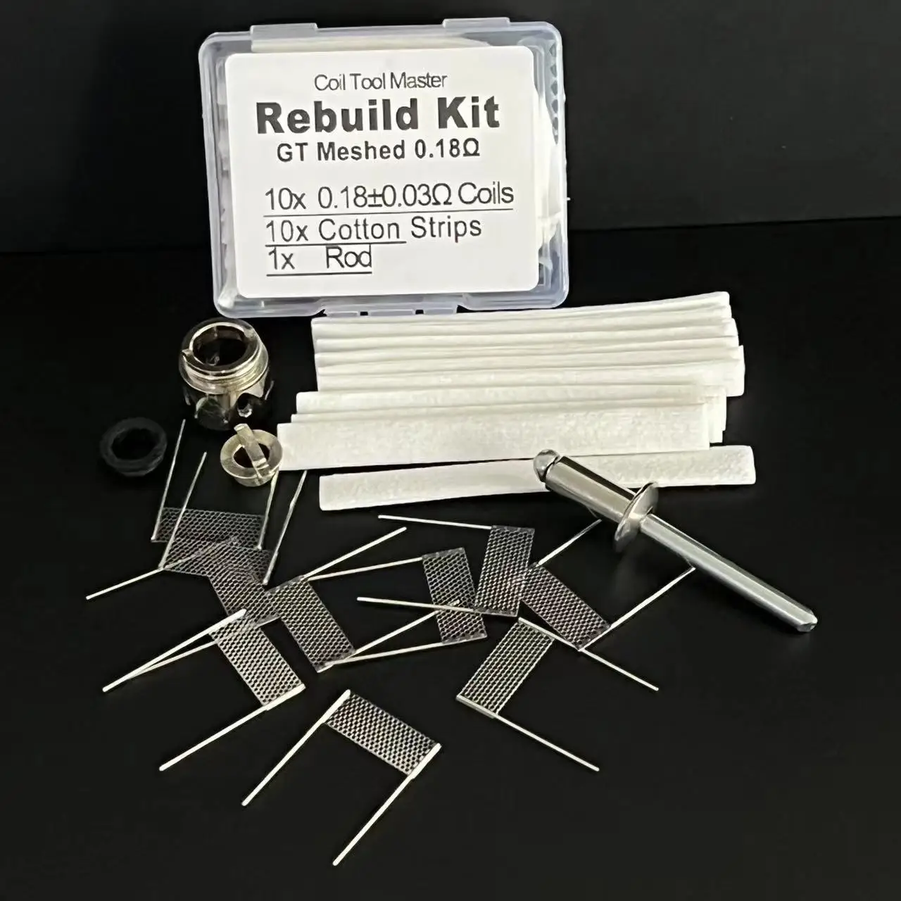 DIY GT Meshed Coil Rebuild Kit For GT Mesh GT2 Rebuild Cotton Cores Sky Solo Plus NRG SKRR GEN LUXE 0.18 Reconstruction Tools