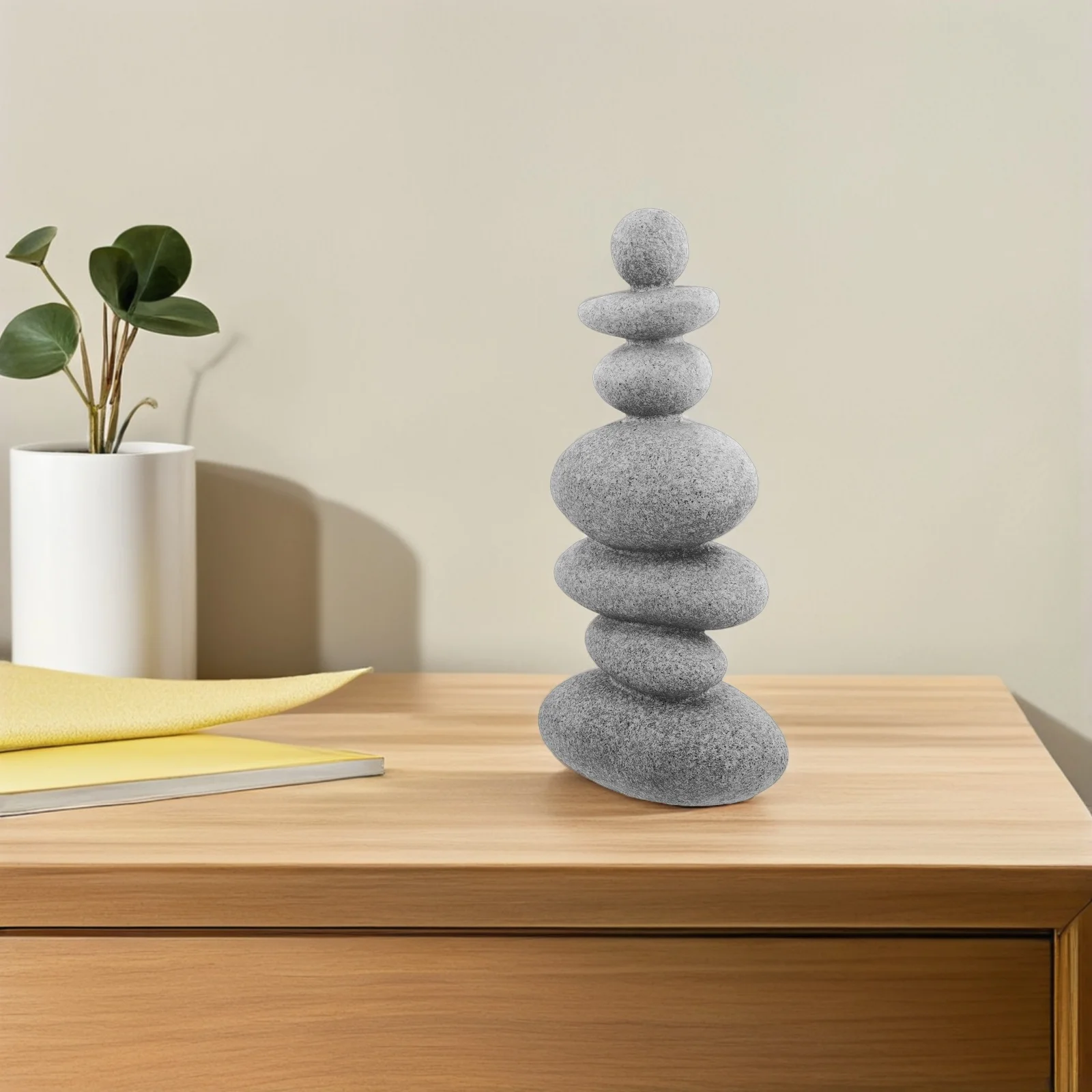 

Zen Decorative Item Abstract Sandstone Pattern Ornament for Patio Garden Indoor Outdoor Use Tranquil Aesthetic Zen Garden