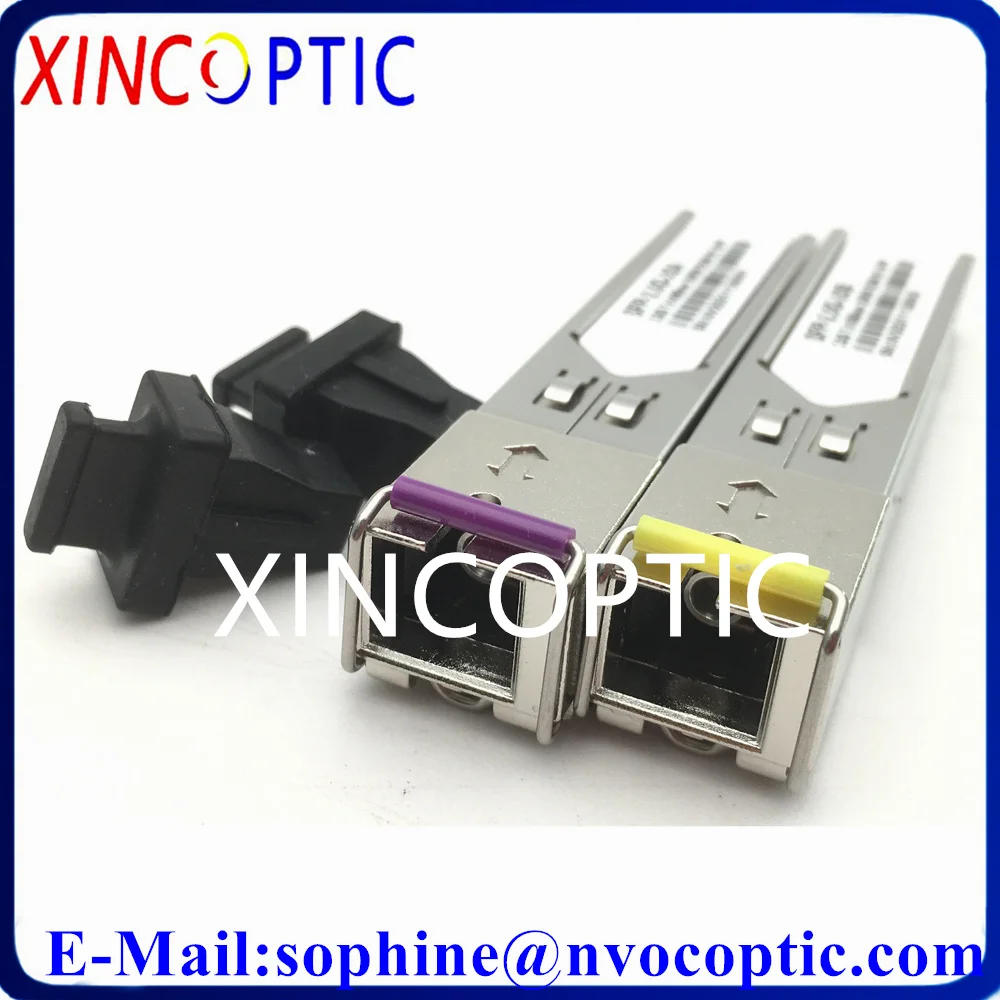 Transceptor bidi do wdm, 2.488gbp, sfp, 2.5g, sm, único modo, 1490/1550nm, simplex, 20km, lc/sc, transceptor para o interruptor do cisco/huawei