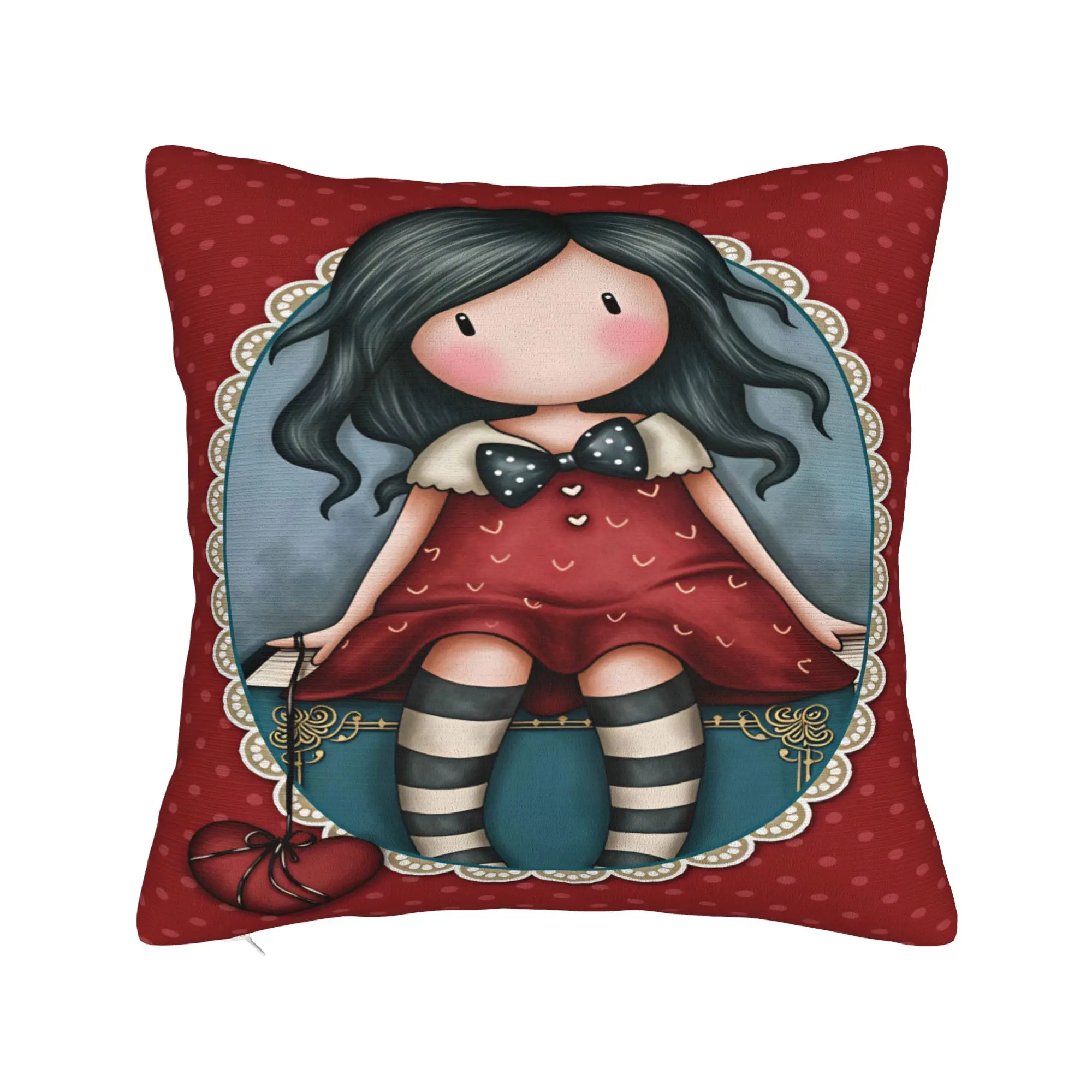Cartoon Girl Santoro Gorjuss Pillow Case  Custom Pillow Cover Funny Pillowcases For Sofa Home Decor