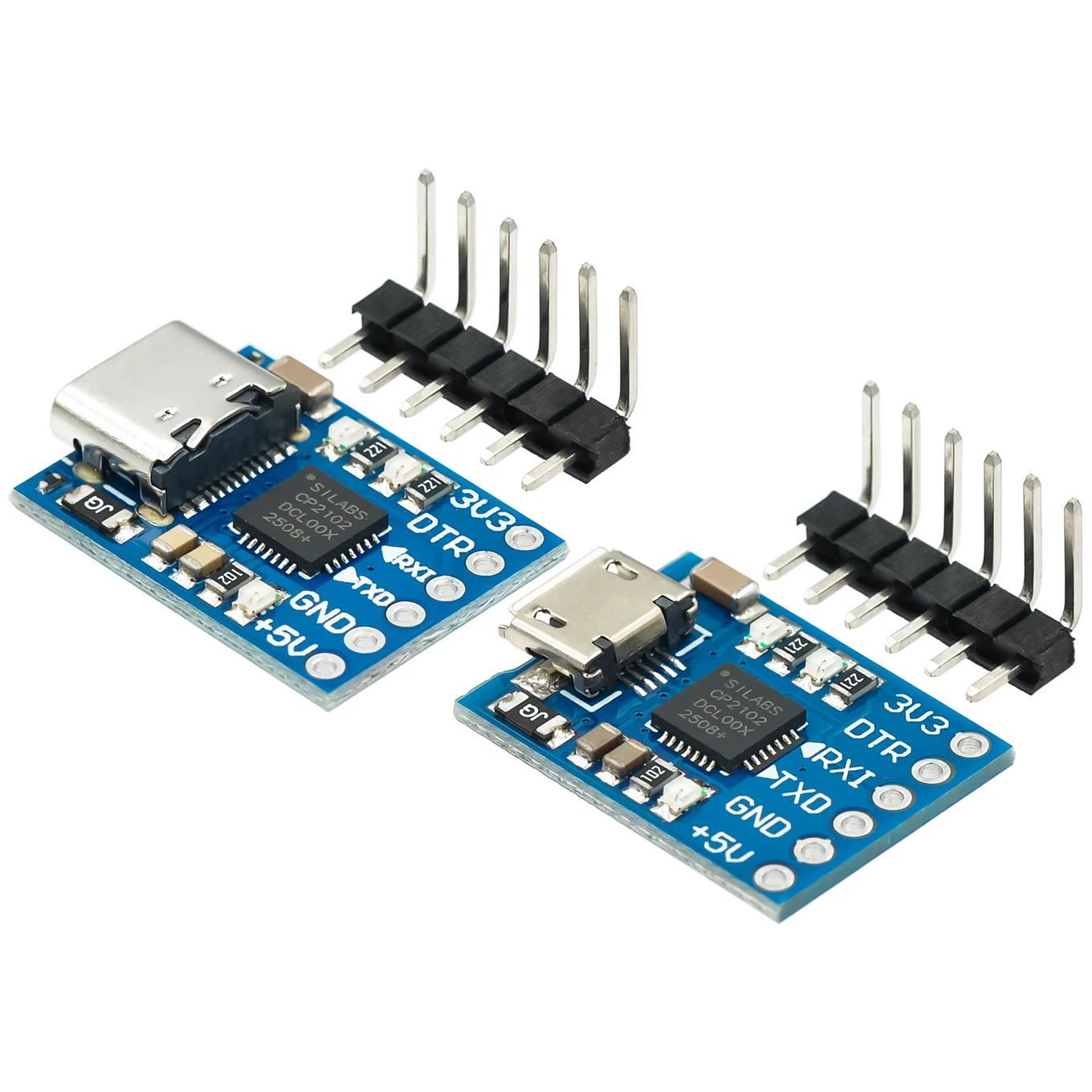 MCU2012 CP2102 USB to TTL communication Module mini Burner Downloader MicroType-C