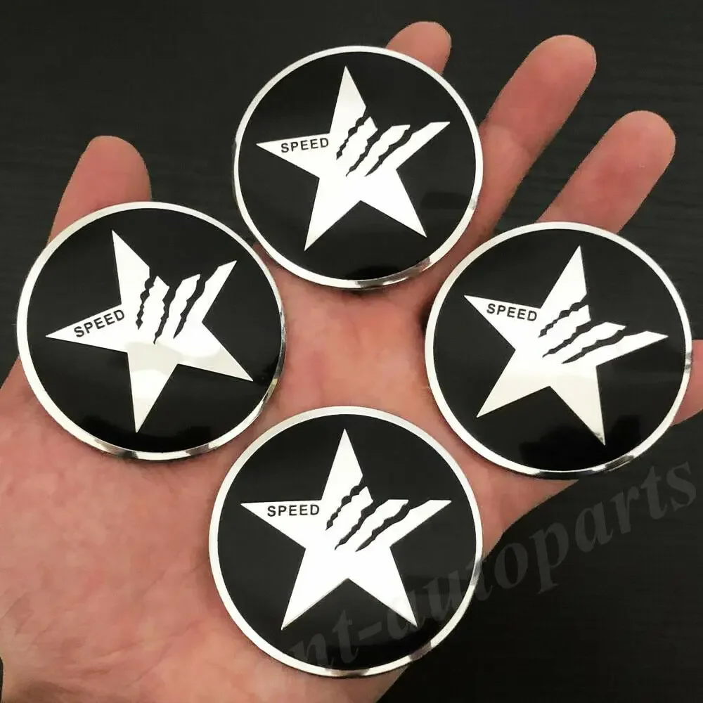 

4 шт., 56 мм, звездная скорость, спортивный автомобиль, центральная крышка ступицы колеса, значок, эмблема, наклейка, наклейка