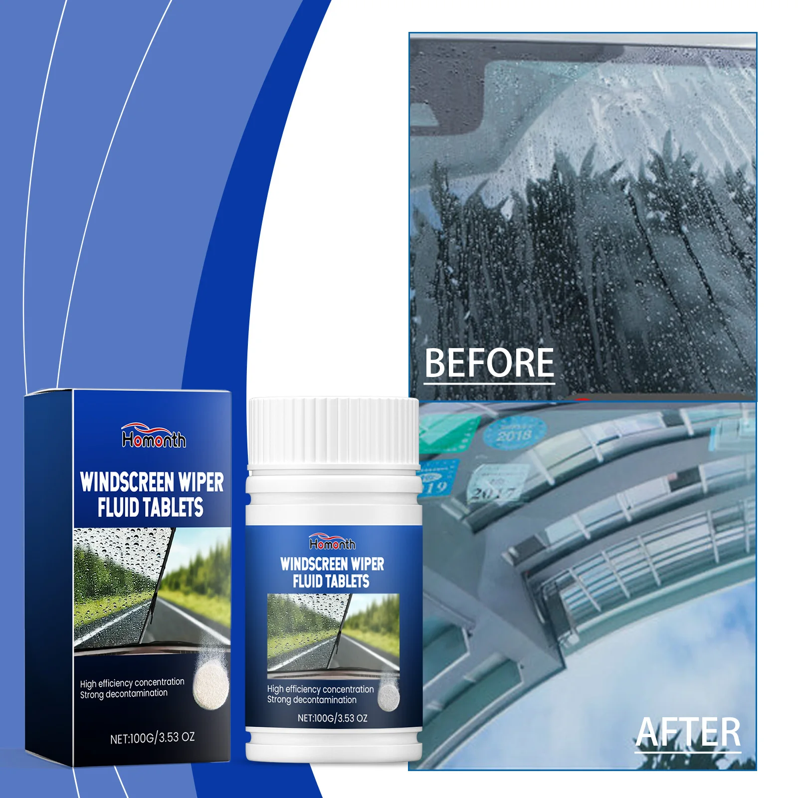 

Автомобильная пена для чистки лобового стекла Удаление пятен Удаление жирной пленки Прозрачная очистка лобового стекла