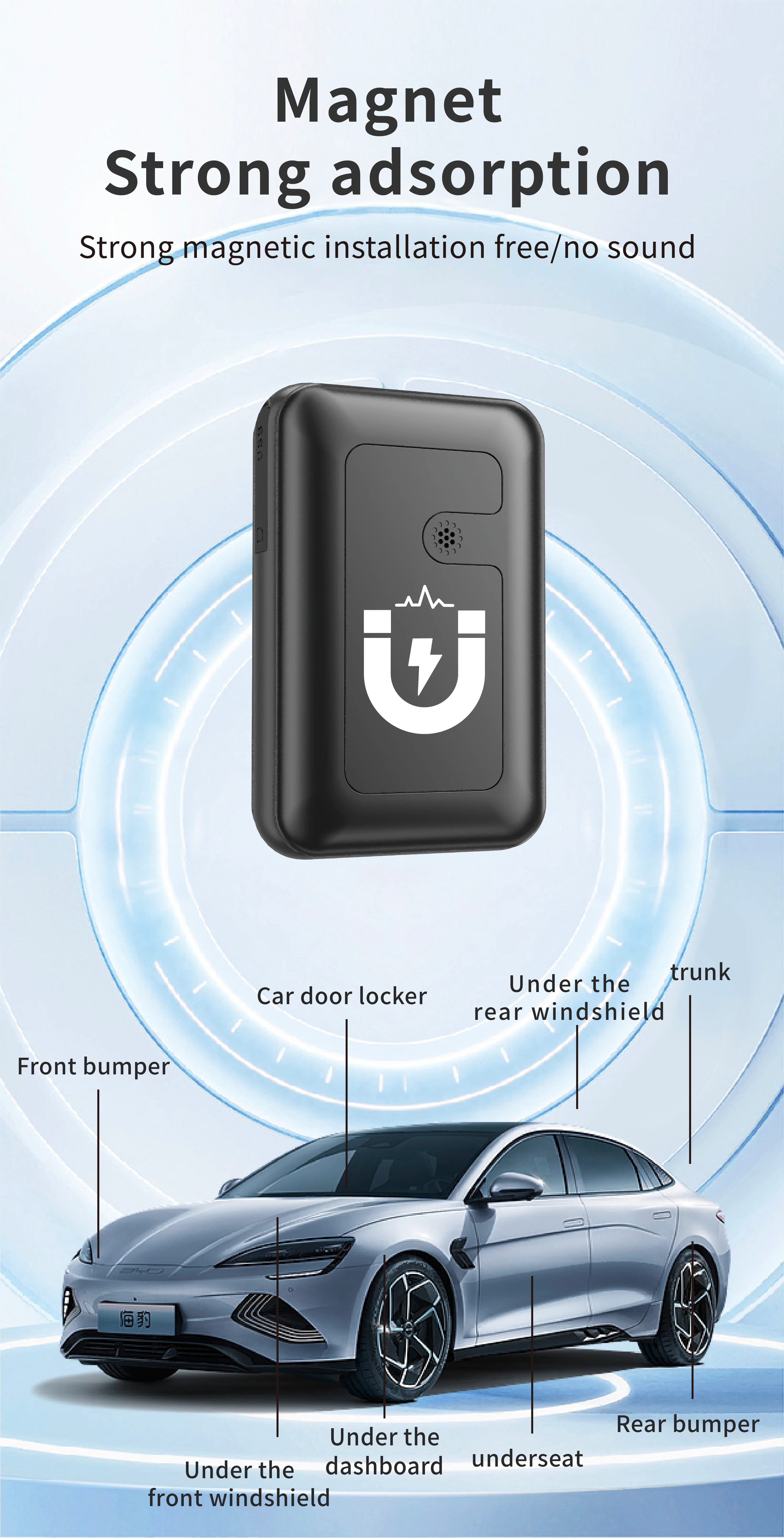 8000mAh Draadloze Magnetische GPS Tracker Real-Time Auto Asset 4G Netwerk GSM GPRS Beidou LBS ROHS Acc Detectie Sabotage Detectie PC