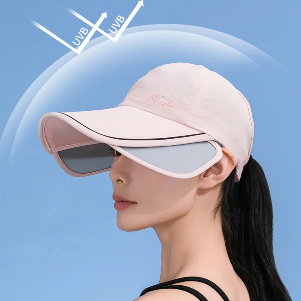

Wide Brim Sunscreen Baseball Hat UV Protection Sun Protection Retractable Sun Hat Foldable Visor Sunscreen Hat Outdoor