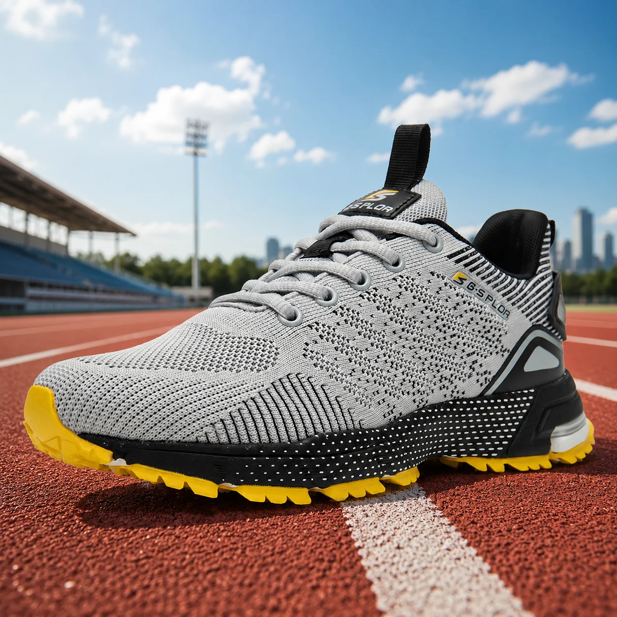 

BAASPLOA Men Running Shoes Outdoor Lightweight Breathable Tennis Sneakers Non Slip Athletic Walking Training Sports Shoes