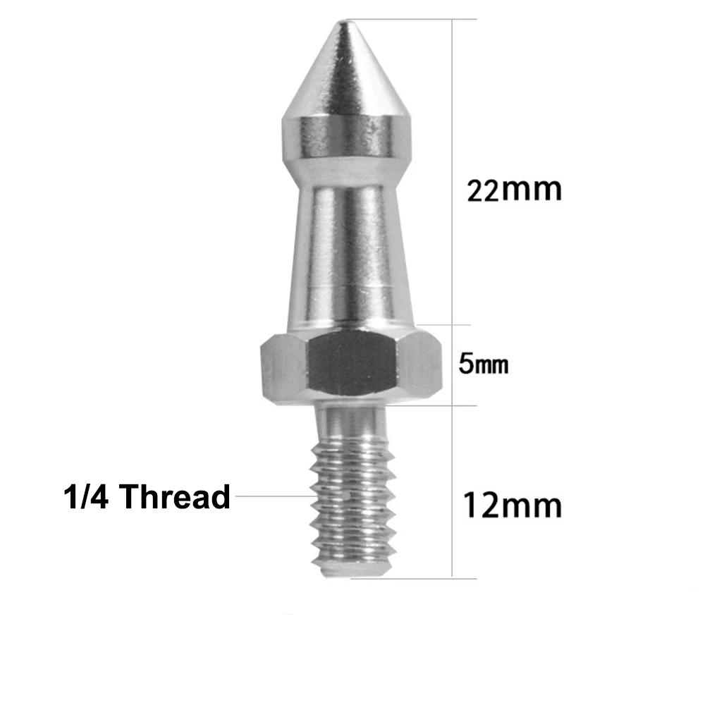 Stainless Steel 3/8 1/4 M8 CameraTripod Spikes Replacement Part Foot Screw for Gitzo Benro Monopod Tripod