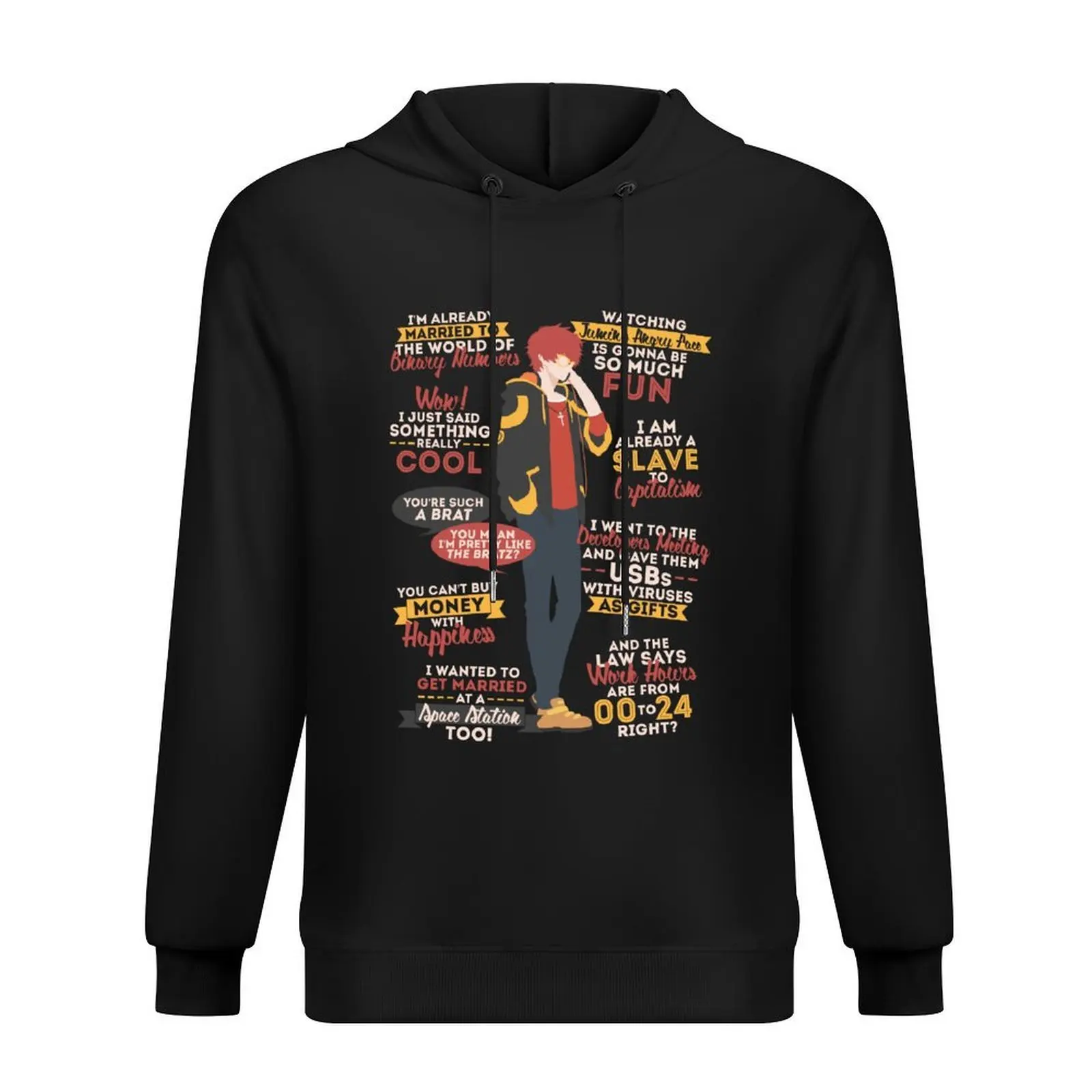 

707 Quotes Hoodie men's sweat-shirt set autumn jacket men korean autumn clothes men clothes man hoodie