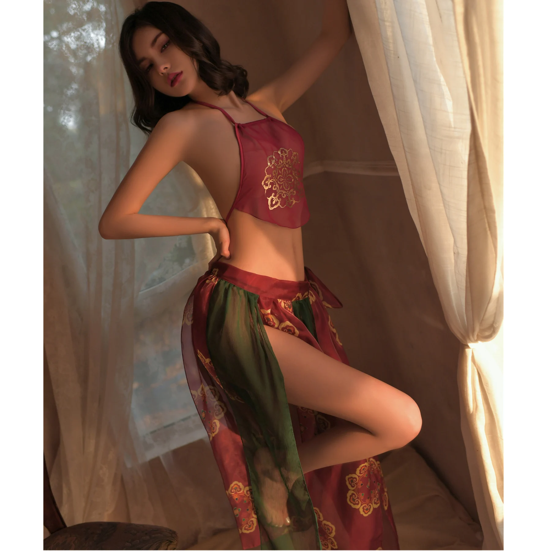 Erotic Underwear Ancient Style Chinese Hanfu Hollow Pajamas Role Playing Costumes Hanfu Han Clothing Temptation Suit For Women