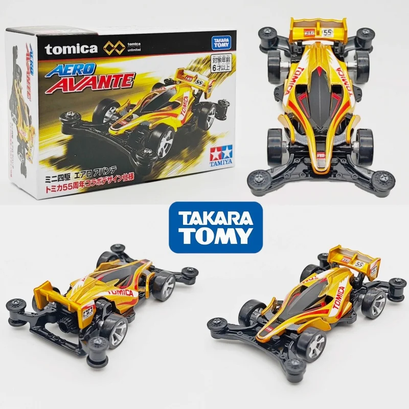 

Коллекционная модель автомобиля Tomica Unlimited Tamiya, лимитированная серия к 55-летию, Aero Avante Mini 4WD, литая под давлением, из сплава