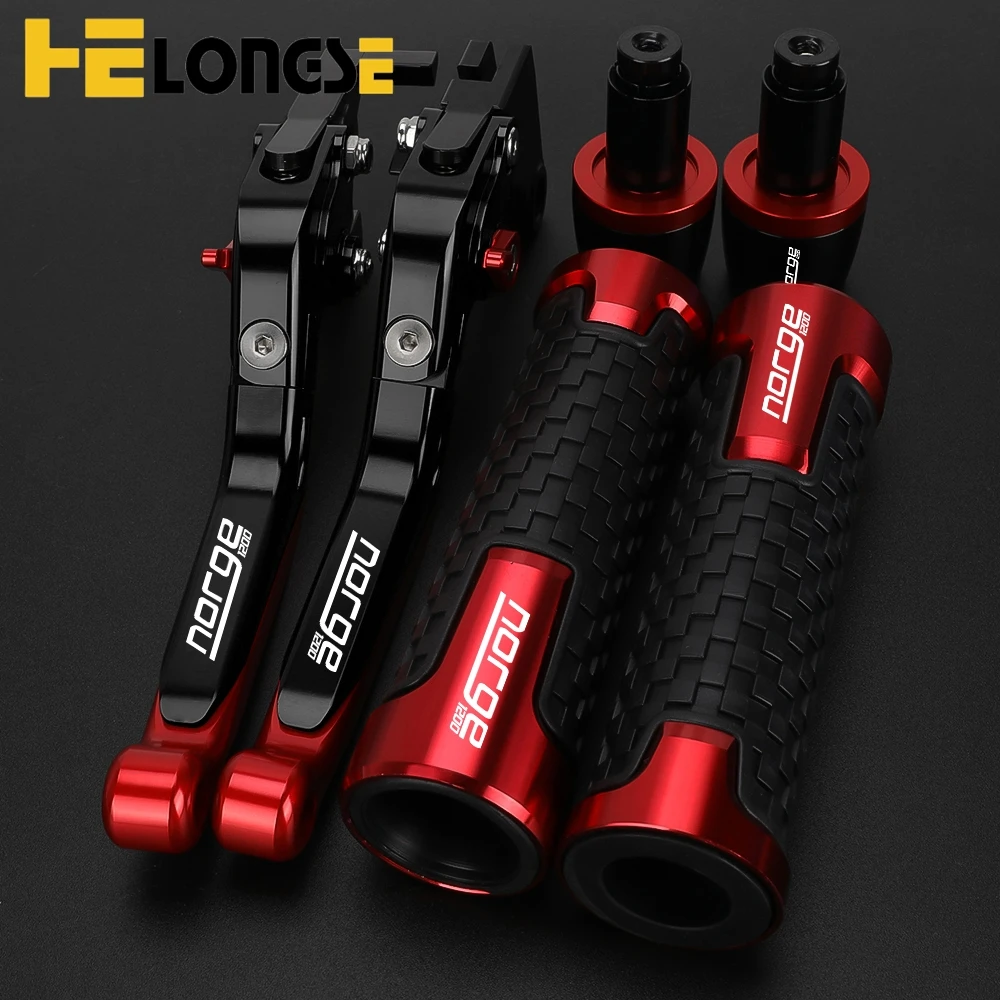 For MOTO GUZZI NORGE1200 NORGE 1200 GT8V 2006-2015 Motorcycle Accessories Adjustable Brake Clutch Levers Handlebar Grips Ends