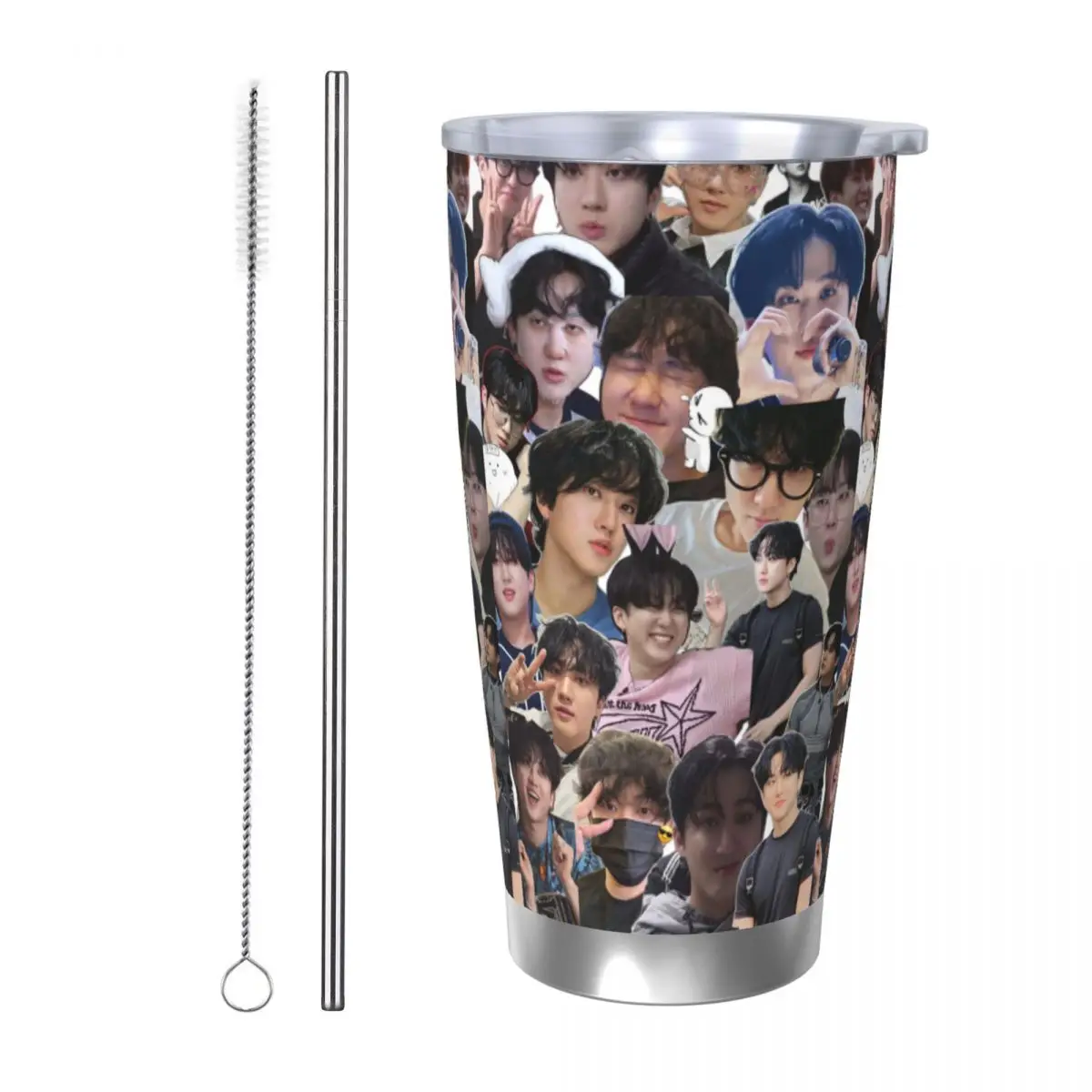 

New Seo Changbin Stainless Steel Tumbler Vacuum Insulated Mugs Thermal Cold Cups Straw With Lid 20oz