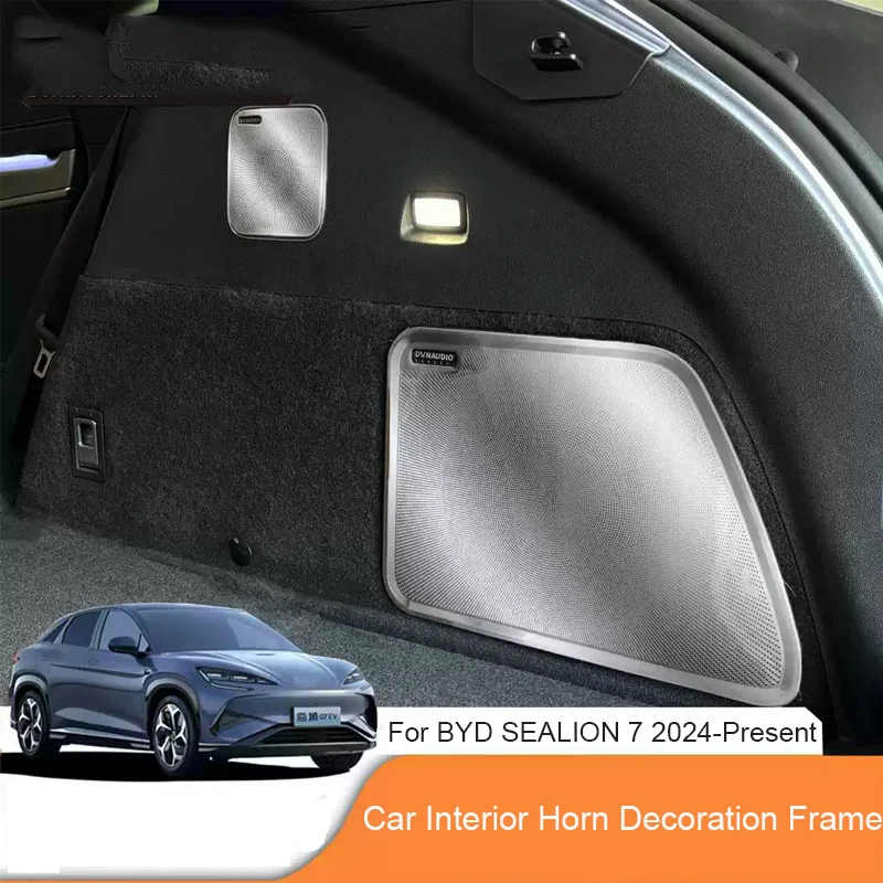 

Car ABS Interior Horn Decoration Cover For BYD SEALION 7 EV 2024-2026 LHD Inner Door Trunk A-Pillar Horn Frame Auto Accessories