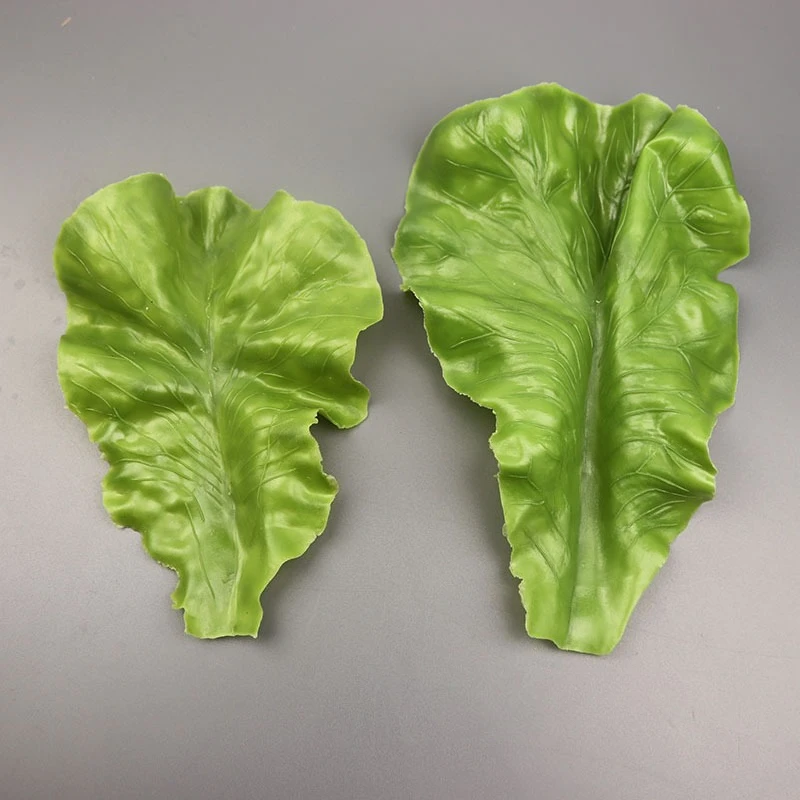 Artificial Lettuce Leaf Fake Vegetable Food Model Photo Props Green Leaf Ornament Simulation Vegetable Display Home Decor