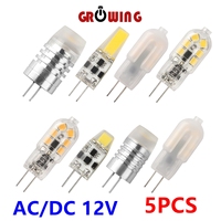 5PCS Factory direct LED Mini light bulb AC/DC12V  Corn lamp 1W 2W 3W 4W  G4 super bright warm white light for crystal chandelier