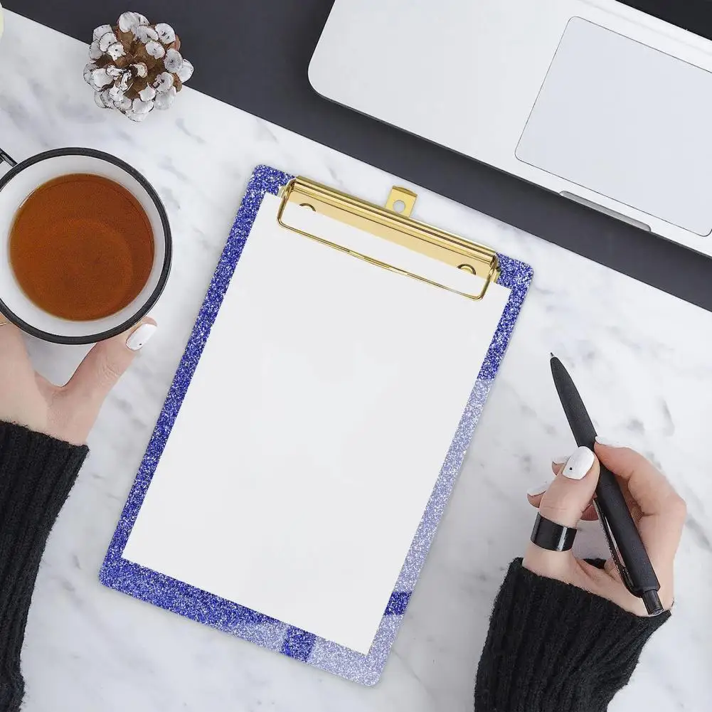 คลิปหนีบสำนักงานความแข็งแรงสูงไม่มีร่องรอยของพรีเมี่ยมบอร์ดโฟลเดอร์ที่มีความเหนียวสูงอุปกรณ์สำนักงานมุมโค้งมน