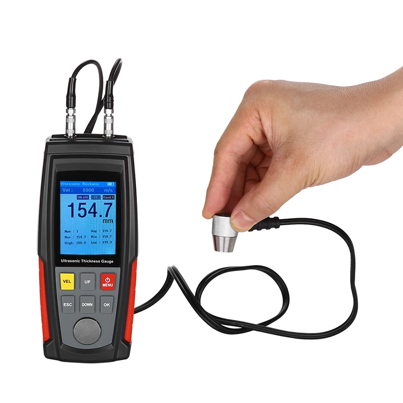 Ultrasonic Thickness Gauge Meter Tester Battery Digital Width Measuring instruments Ultrasonic Thickness Gauge