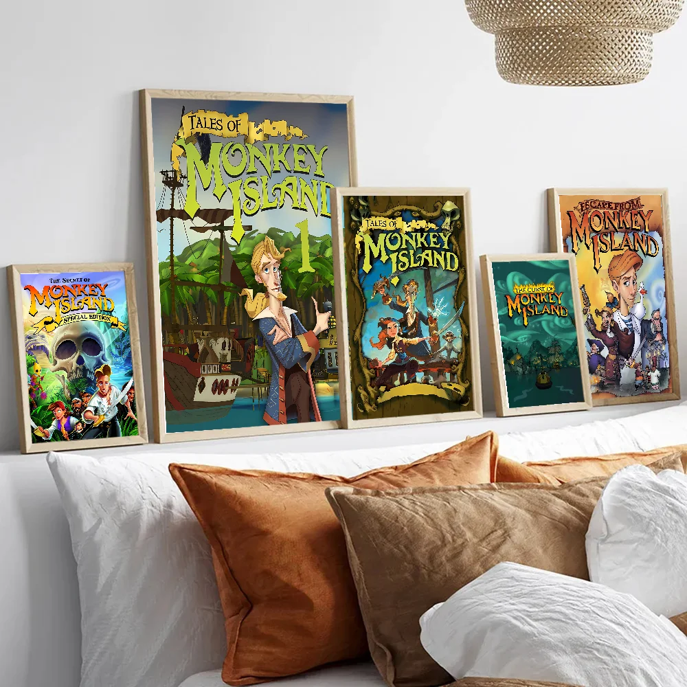 Classic Game The Secret Of Monkey Island Metal Classic Movie Posters HD Quality Poster Wall Art Painting Study Nordic Decor