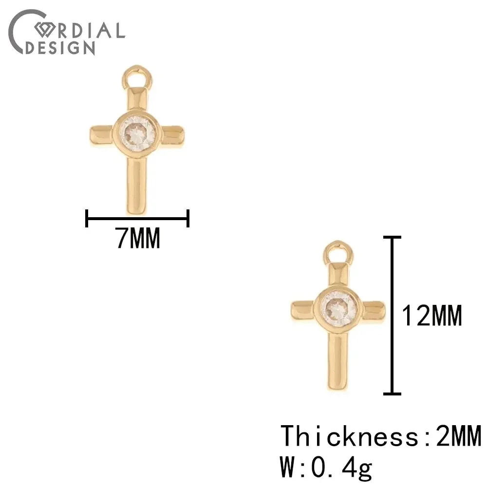 코디얼 디자인 100개 CZ 참 장식품 팔찌용/수제/구리 귀걸이 액세서리/DIY 제작/쥬얼리 부품 및 구성품