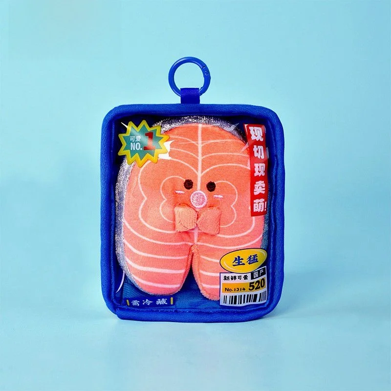 دمية محشوة على شكل مأكولات بحرية (كركند، سلمون، حيوانات بحرية) للتعليق، زينة ثقافية إبداعية، لعبة محشوة على شكل سرطان ومحار ل... #1