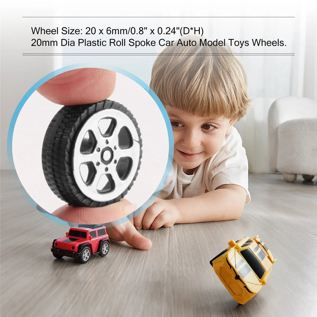 جديد البلاستيك لفة 2 مللي متر ضياء رمح سيارة نماذج من الشاحنات اللعب عجلة 20 مللي متر x 6 مللي متر 20 قطعة