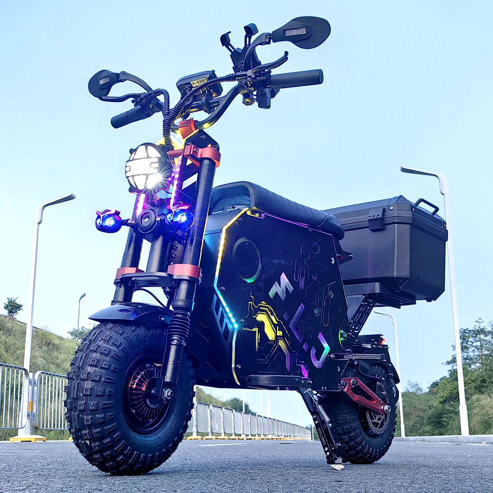 60V 10000W Electric Scooter with 50Ah 80Ah 100Ah 130Ah Removeable Battery Motorcycle E Scooters