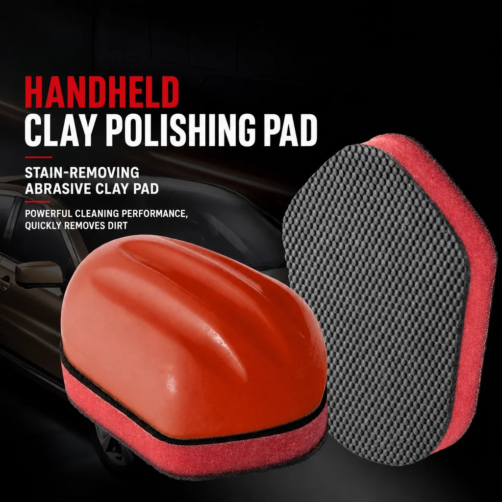 MULE Mud Grinding Rubbing Tool Clay Bar Pad Car Paint Oxidation Iron Powder Wax Residue Burn Marks Remover Auto Detailing Wash