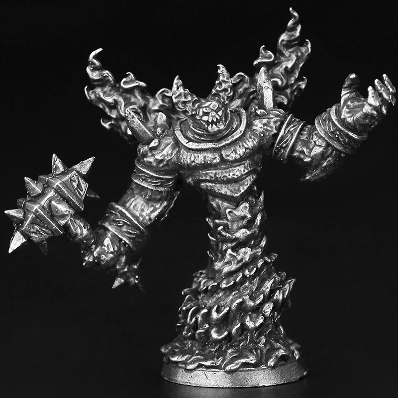 Cupronickel Metal Water Element Żołnierz Figurki Miniaturowy Model Gra Planszowa Kreatywna Ozdoba Akcesoria Zabawki