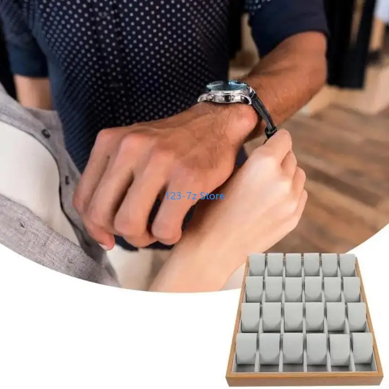 

A9BF Practical Watch Presentation Tray for Watch Retailers 24 Slots Wristwatch Holder